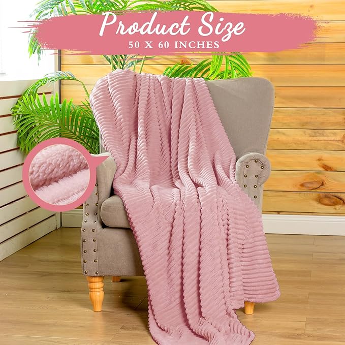 Buryeah 12 Pcs Flannel Throw Blanket Bulk 50 x 60 in Sleepover Blanket Outdoor - Image 3