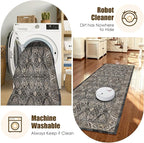 Washable Area Rug 2'6'' x 8' Vintage Traditional Persian Mat - Image 7