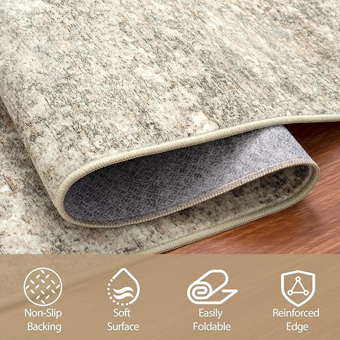 Round Rug 6ft Circle Rug Washable: Carpet Small Circular Area Rug - Image 6