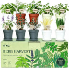 10 Indoor Herb Garden Kit, 33-Piece Complete Kitchen Herb Starter Set