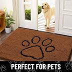 Smiry Dog Door Mat for Muddy Paws, Absorbent Dirt Trapper Non Slip Quick Dry - Image 7