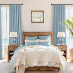 Light Blue Blackout Curtains 96 Inches Long - Image 2