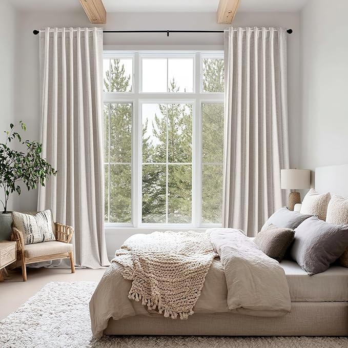 MIULEE 100% Blackout Linen Curtains - Image 8