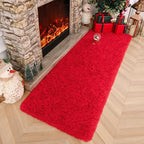 Amearea Shag Fluffy Runner Rug for Bedroom Girls Living Room, 2x6 Feet Extra - Image 3