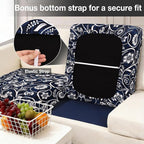 hyha 12Pcs Patio Cushion Covers, Stretch Outdoor Couch Cushion Covers - Image 4