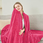 inhand Hot Pink Fleece Throw Blanket - Image 5