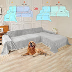 HANDONTIME Grey Sofa Cover for Couch Boho Couch Cover for 3 Seat Couches Dog - Image 3