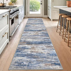 KOZYFLY Modern Abstract Washable Rug Runner 2.6x12 Hallway Rug Runner Non-Slip - Image 3