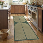 Lahome Enfys Modern Rainbow Easy Jute Entryway Runner Rug, Washable Carpet - Image 2