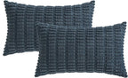 MIULEE Pack of 2 Corduroy Decorative Lumbar Throw Pillow Covers 20x12 Inch Soft - Image 9