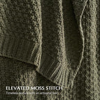 EVERGRACEHOME Chunky Chenille Knit Throw Blanket - Image 2