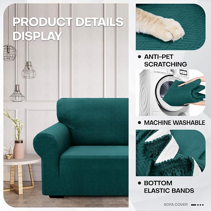 ZNSAYOTX 1 Piece Jacquard Couch Covers - Image 3