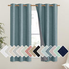 NICETOWN 100% Absolutely Blackout Linen Curtains by NICETOWN