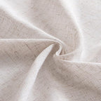 MIULEE Natural White Linen Curtains 90 Inch Long 2 Panels Set - Image 8