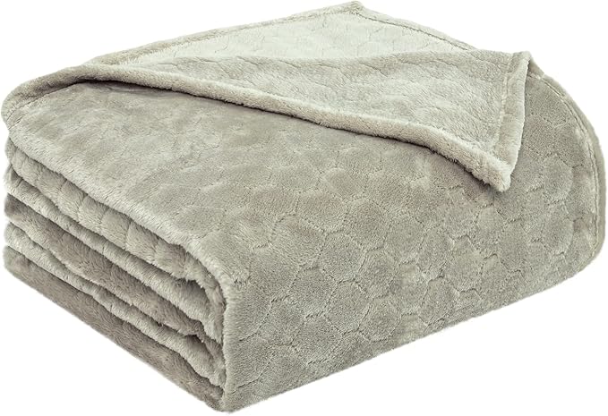 TOONOW Fleece Blanket Textured Fuzzy Plush Throw Blanket Twin Size 60" x 80" - Image 7