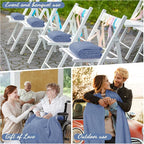Buryeah 12 Pcs Flannel Throw Blanket Bulk 50 x 60 in Sleepover Blanket Outdoor - Image 4
