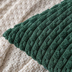 MIULEE Christmas Decorative Throw Pillow Covers 18x18 Dark Green Textured