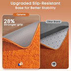 Ophanie Orange Rugs for Living Room Bedroom, 5x8 Fluffy Fuzzy Furry Carpet - Image 4