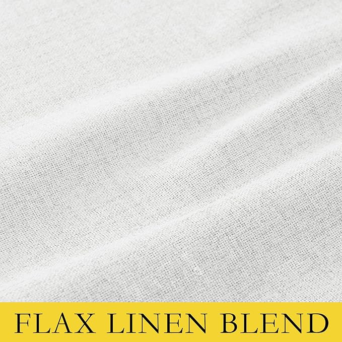 NICETOWN 100% Absolutely Blackout Linen Curtains - Image 8