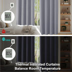 Simplebrand Ava Silver Grey Blackout Curtains - Image 6