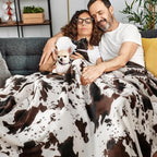 BEDELITE Cow Print Throw Blanket - Image 3