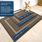 OLANLY Front Door Mat Indoor Outdoor Entrance, Waterproof All-Season, - Image 2