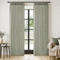 MIULEE Pinch Pleated Thick Linen Curtains 84 Inches Long 2 Panels by MIULEE