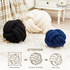 Uvvyui Knot Pillow Ball, Soft Home Decorative Pillows, Round Throw Pillow - Image 4