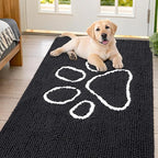 Smiry Dog Door Mat for Muddy Paws, Absorbent Dirt Trapper Non Slip Quick Dry by Smiry