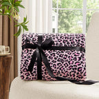 BEDELITE Fleece Blanke for Couch & Bed Pink Leopard Throw Blanket – Soft & Cozy - Image 6