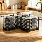 Metal Lid Organizer for Rubbermaid Brilliance, Kitchen 3-Pack 2