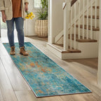 Washable Area Rugs 2'x6' Non-Slip Modern Abstract Soft - Image 6