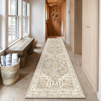 Yamaziot Washable Runner Rug, 3x10 Non-Slip Boho Vintage Hallway Rug - Image 6