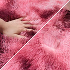 Tie-Dyed Red 2x8 Machine Washable Runner Rugs - Image 6