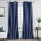 Guken 100% Blackout Curtains 108 Inch Length 2 Panels Set by Guken