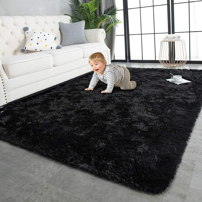 TWINNIS Super Soft Shaggy Rugs Fluffy Carpets 9x12 Feet, Indoor Modern Plush by TWINNIS