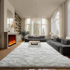 ONASAR Cream White Area Rugs 9x12 Living Room, Ivory Large Fluffy Shag Bedroom - Image 6