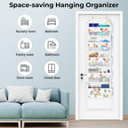 Clastyle Over the Door Organizer Diaper Toy Nursery Hanging Shelf, Rose