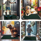 Smiry Front Door Mat Outside Entrance, Heavy Duty Natural Rubber Doormat - Image 7