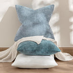 MIULEE Pack of 2 Couch Throw Pillow Covers 18x18 Inch Coastal Light Blue Modern - Image 4