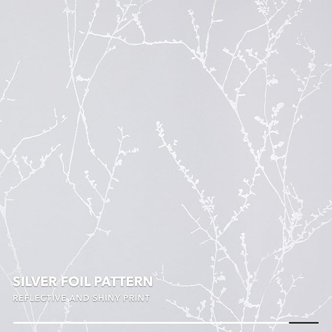 Deconovo Greyish White Curtains, Room Darkening Curtain, Thermal Insulated - Image 6