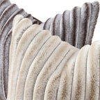 decorUhome Cozy Faux Fur Throw Pillow Covers 26x26 Set of 2 Decorative Soft - Image 2