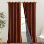 NICETOWN 100% Absolutely Blackout Linen Curtains - Image 2