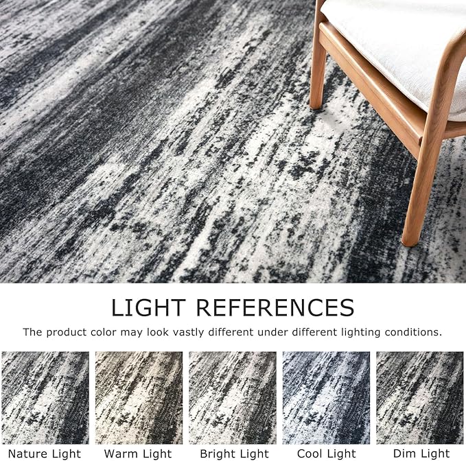 KOZYFLY Modern Abstract Small Area Rugs, 2x3 Washable Kitchen Rug Non-Slip Soft - Image 3