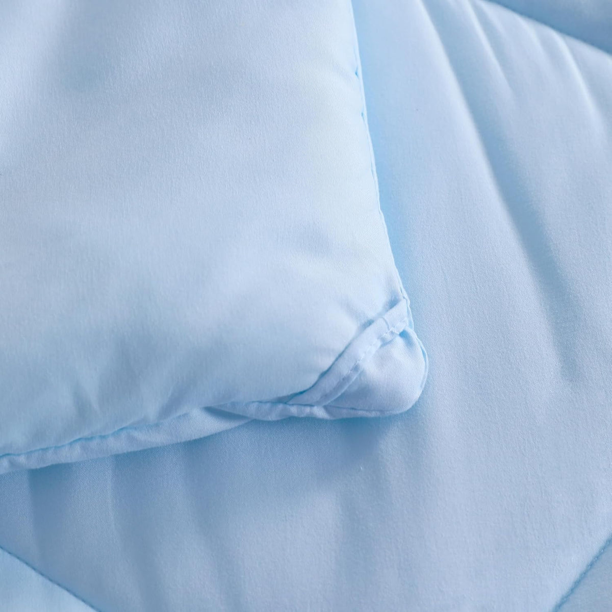 NTBAY Twin Microfiber Bed in a Bag, Comforter Set with Sheet 5 Piece, Aqua