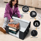Fab totes 6 Pack Storage Bags for Clothes Blanket Storage Bins with Lids