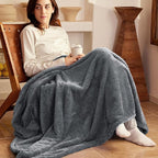 Exclusivo Mezcla Plush Fuzzy Fleece Bed Blanket King Size, Super Soft, Fluffy - Image 2