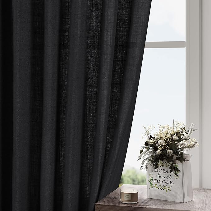 Nanspring Extra Wide Linen Curtains - Image 5