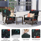 8Pcs Outdoor Cushion Covers, Patio Cushion Covers, Stretch Elastic Slipcovers - Image 3