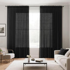 Nanspring Extra Wide 100x96 Inch Linen Curtains - Image 7
